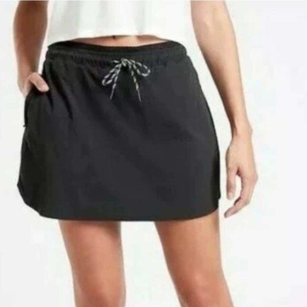 Athleta Crest Skort 12 Black Skirt Bike‎ Shorts